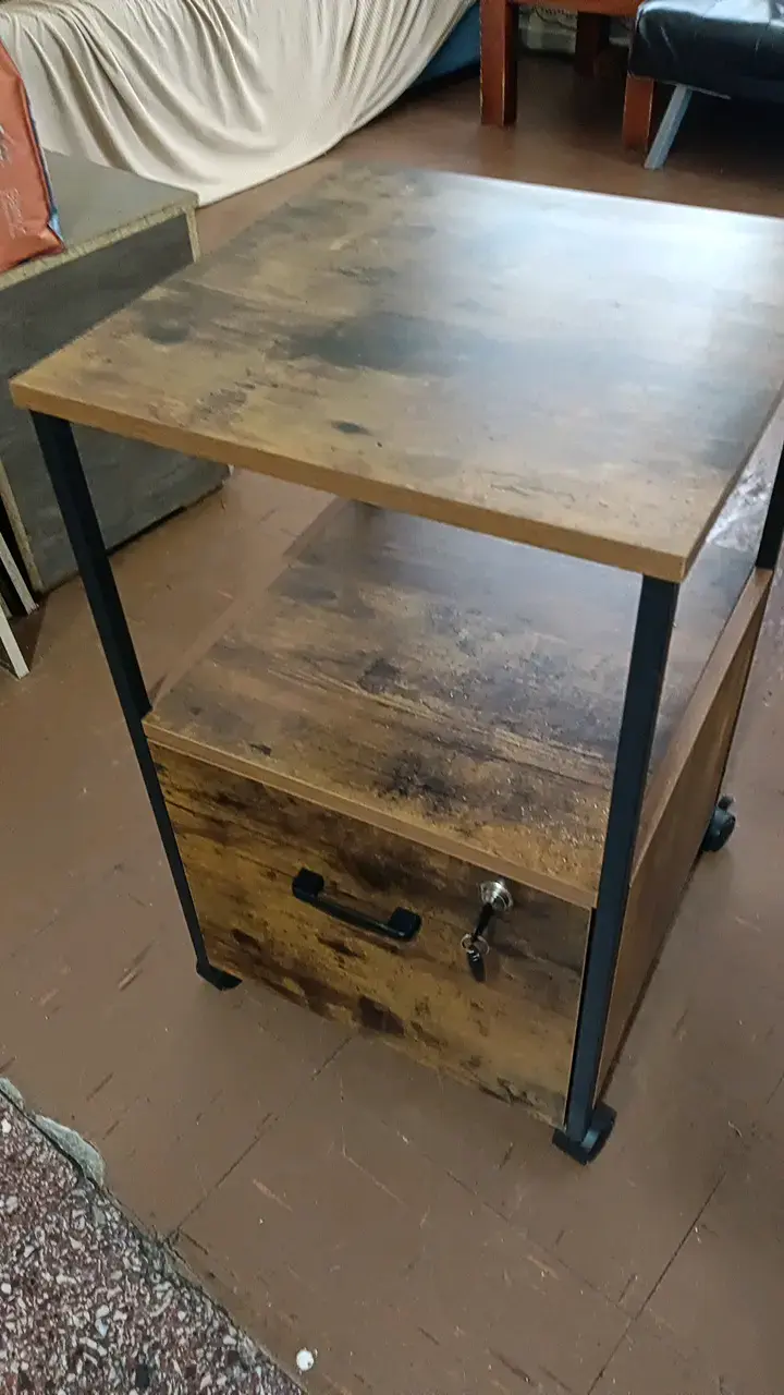 Cajonera Wool de madera con ruedas - 2