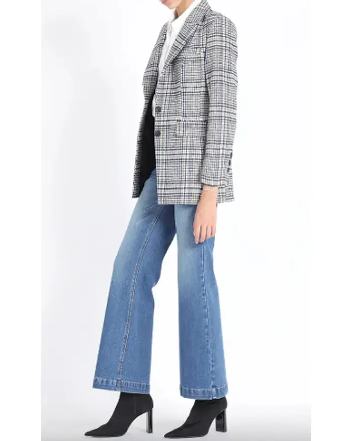 Blazer príncipe de gales azul marca Liolá T38 - 3