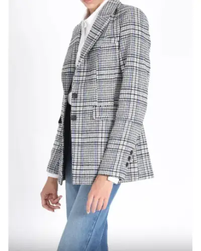 Blazer príncipe de gales azul marca Liolá T38 - miniatura 4