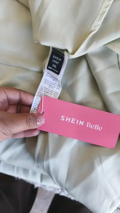 Vestido verde para mujer Shein Belle - miniatura 3