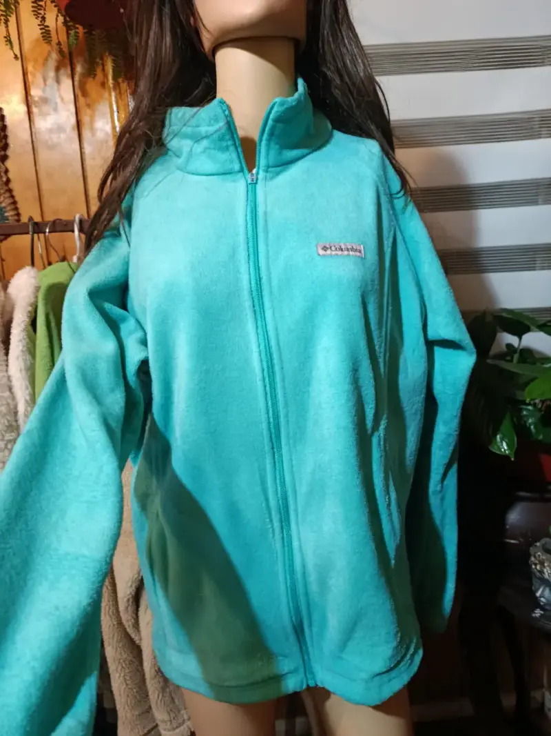 Chaqueta de polar turquesa Columbia para mujer - 1