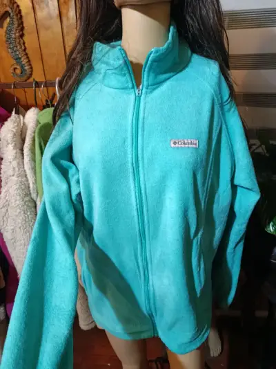 Chaqueta de polar turquesa Columbia para mujer - miniatura 2