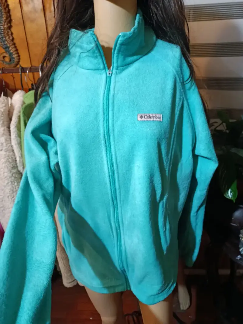 Chaqueta de polar turquesa Columbia para mujer - 3