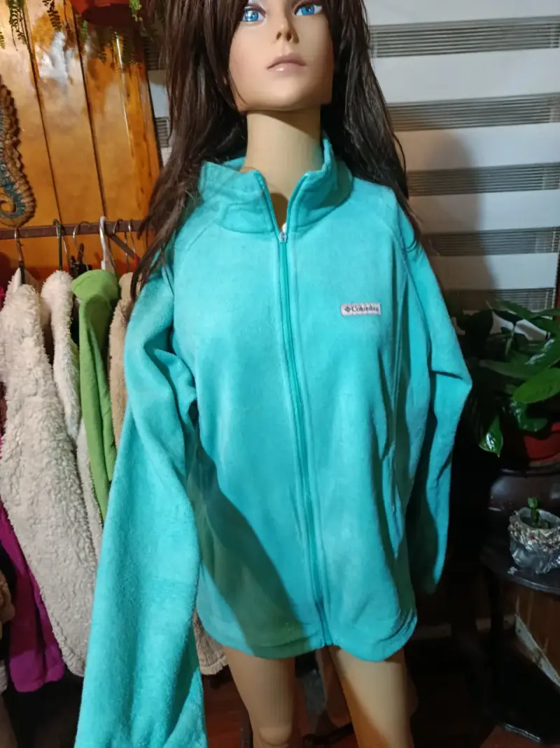 Chaqueta de polar turquesa Columbia para mujer - 4