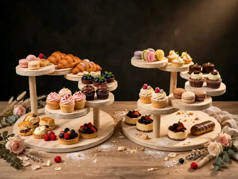 Soporte de Madera para Pasteles en Niveles - 2