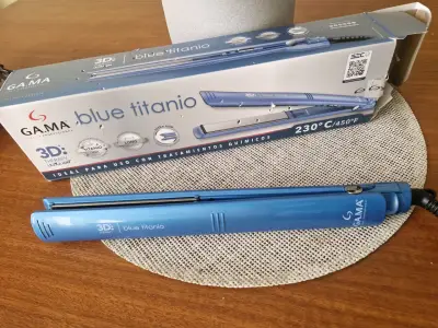 Plancha de Pelo Gama Blue Titanio 3D Therapy - miniatura 1