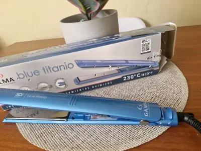 Plancha de Pelo Gama Blue Titanio 3D Therapy - miniatura 2