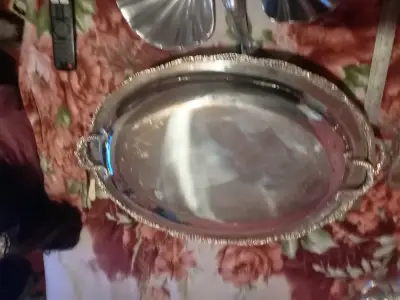 Bandeja de plaque con tapa y soporte decorativo - miniatura 4