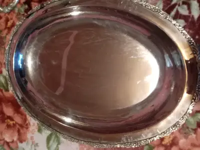 Bandeja de plaque con tapa y soporte decorativo - miniatura 5