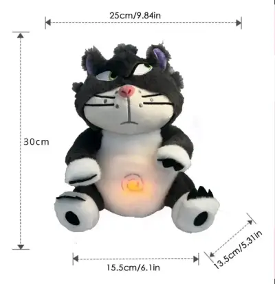 Peluche Stitch con luz y sonido calmante - miniatura 3