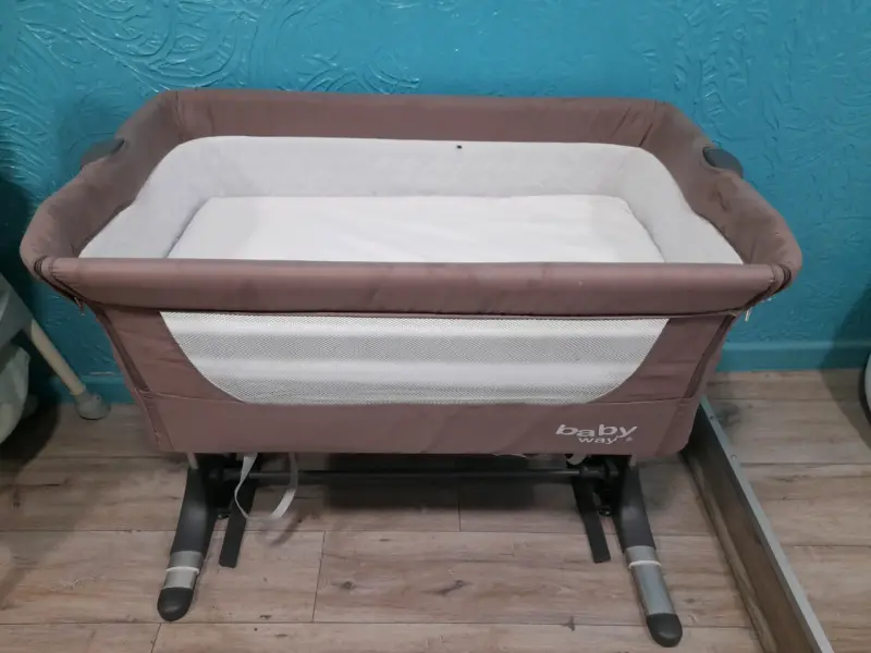 Cuna colecho Baby Way marrón para bebé - 2