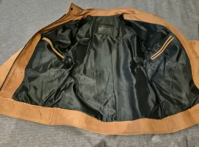 Chaqueta de cuero M motocueros - miniatura 3