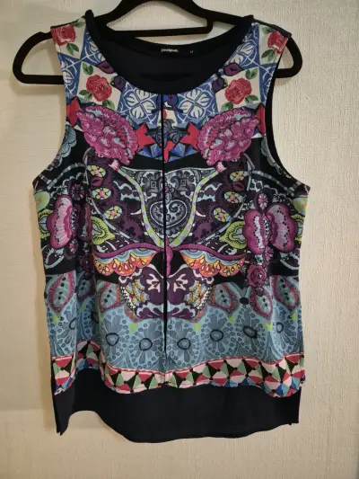 Blusa sin mangas estampada Desigual - miniatura 1