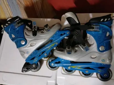 Patines en línea azules para adultos marca Hondar - miniatura 1