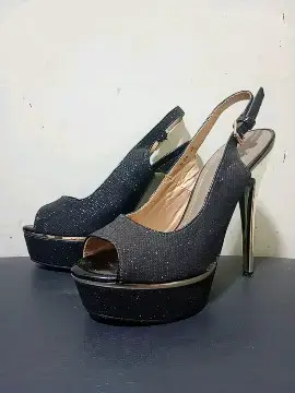Zapatos de Tacón Alto Negros con Plataforma