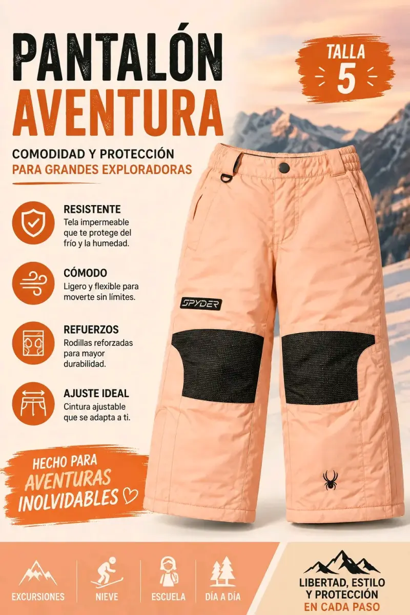 Pantalón Aventura Talla 5 para Niñas