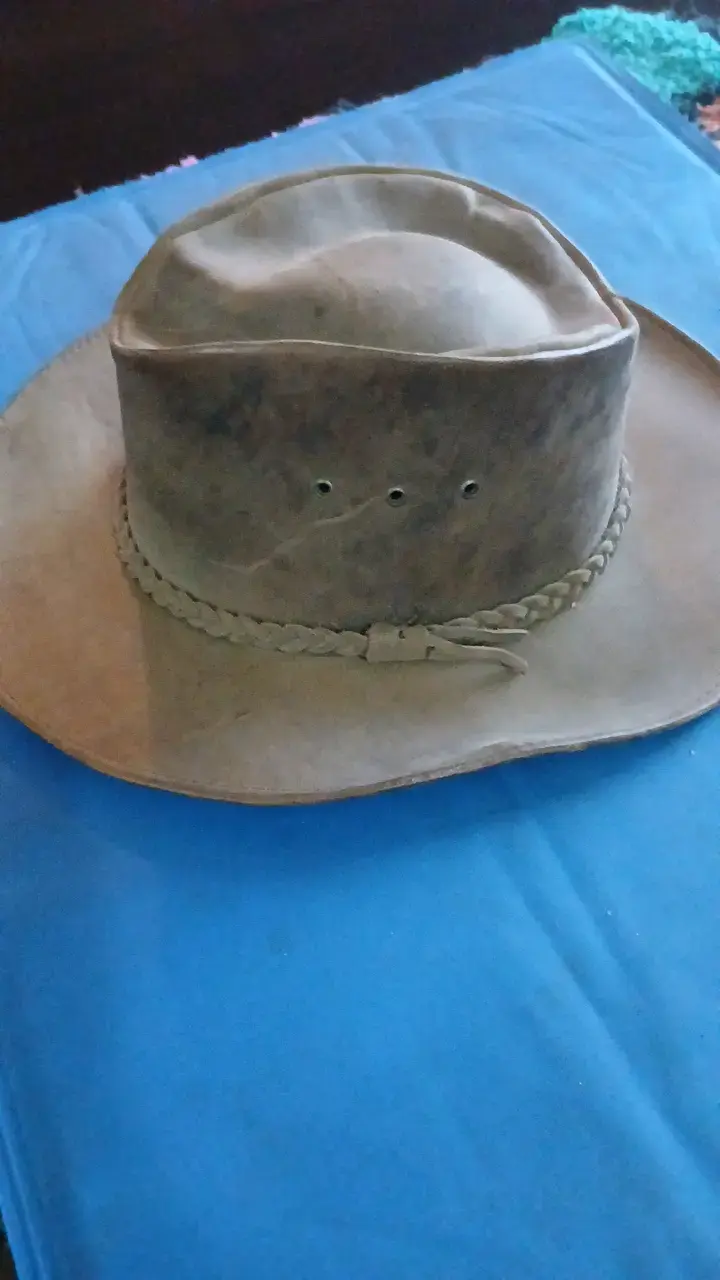 Sombrero de cuero estilo vaquero - 2