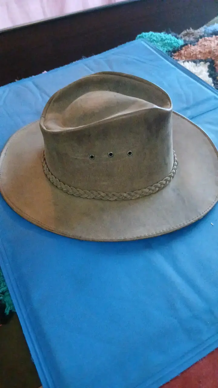 Sombrero de cuero estilo vaquero - 4