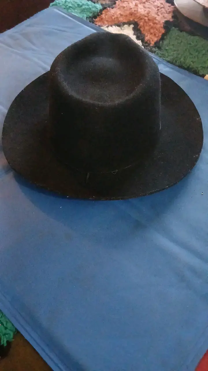 Sombrero Fedora Negro Clásico - 3
