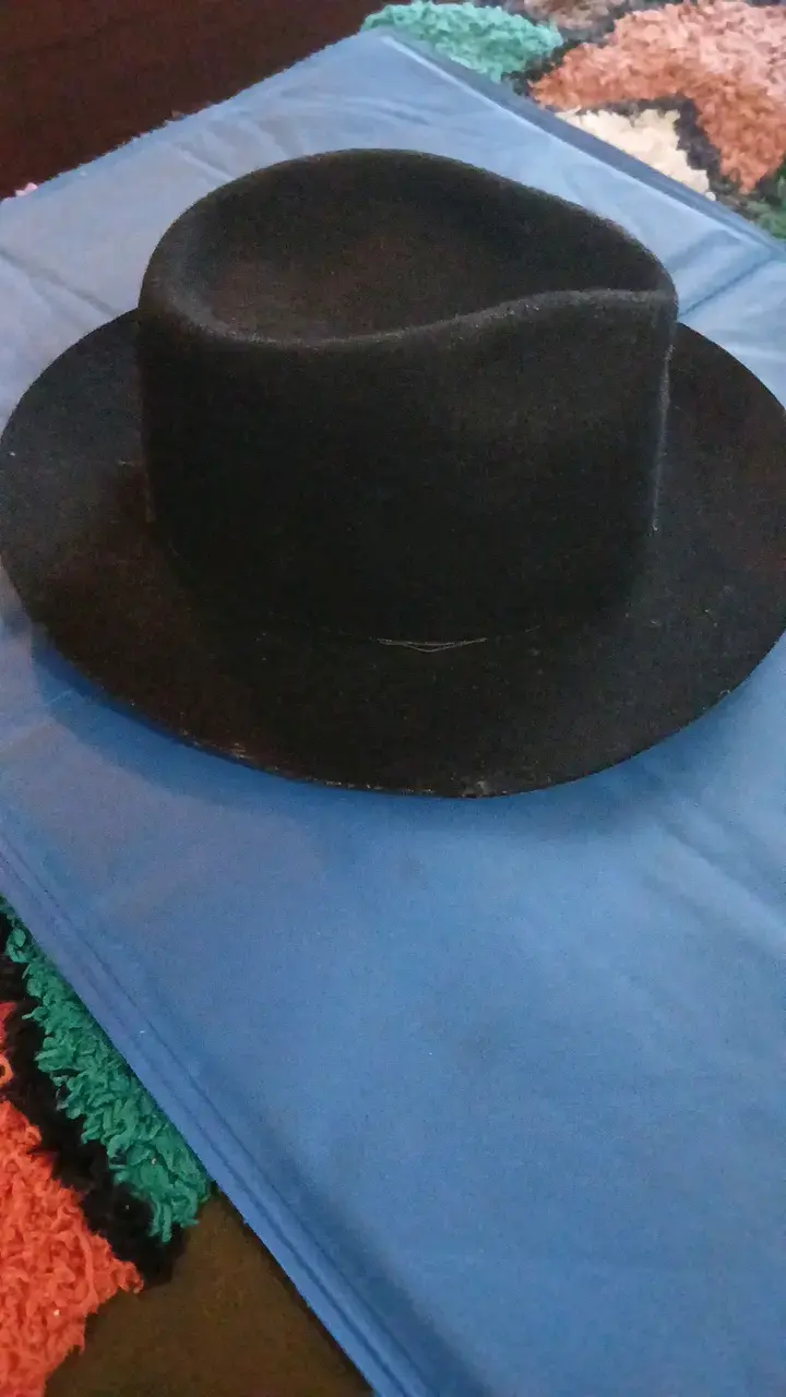 Sombrero Fedora Negro Clásico - 4