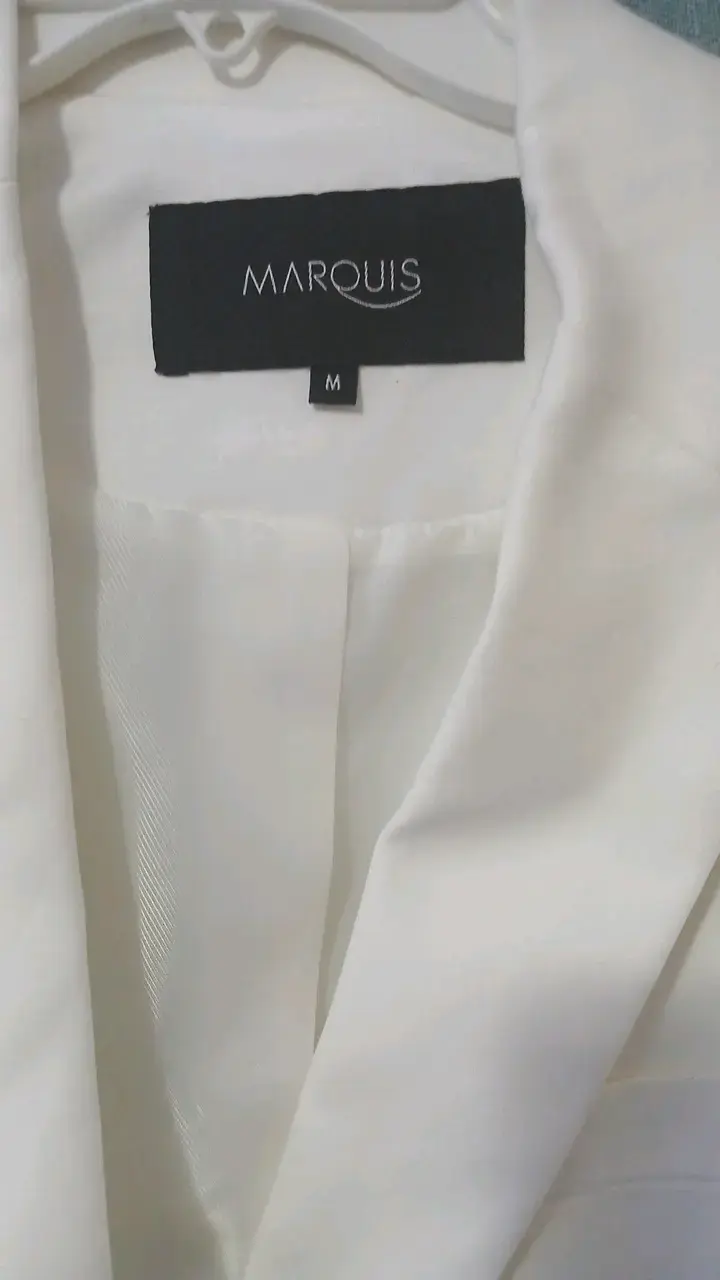 Blazer blanco para mujer Marquis talla M - 3
