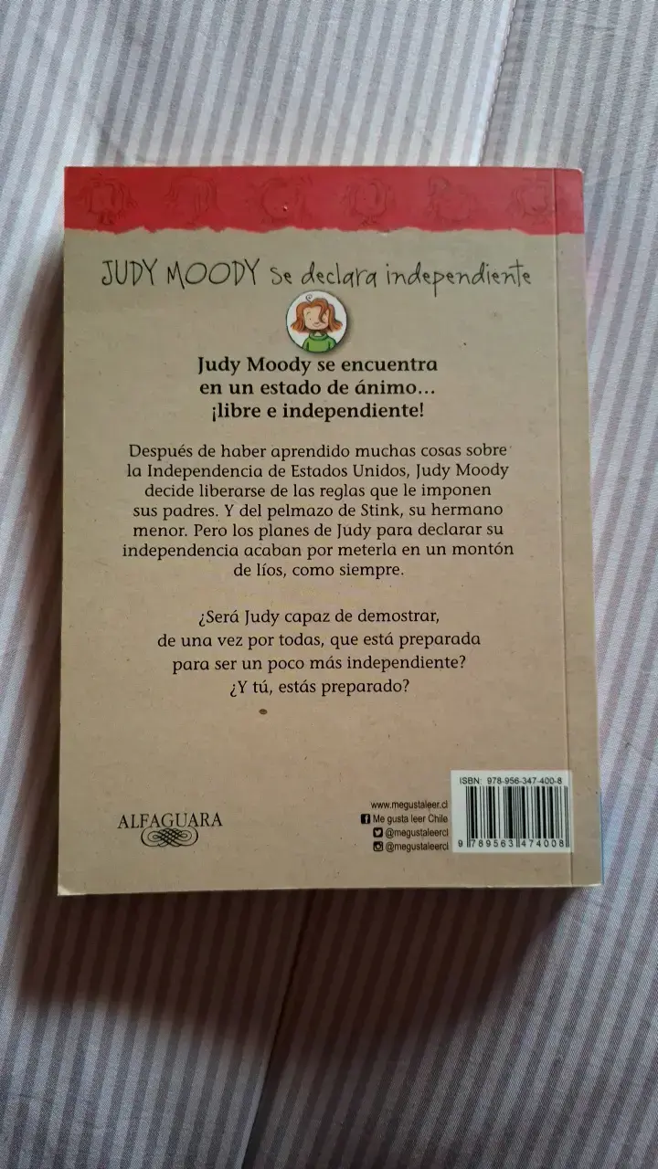 Libro Judy Moody Se Declara Independiente - 2
