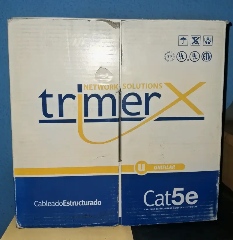Cable de Red TrimerX Cat5e Unifilar - 2