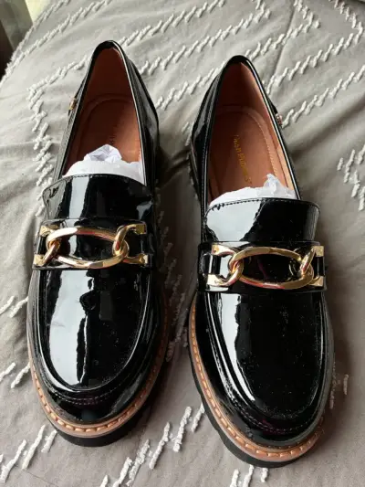 Mocasín mujer negro Hush Puppies - miniatura 1