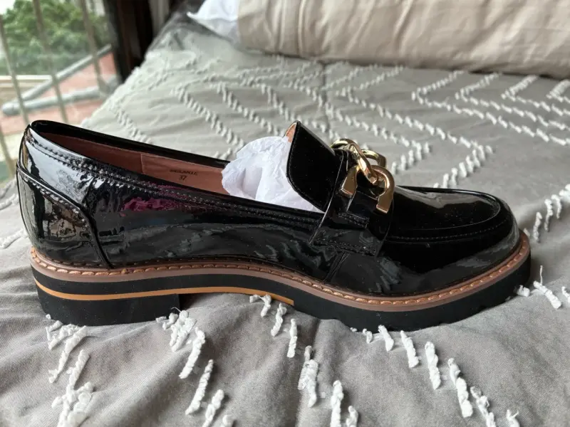 Mocasín mujer negro Hush Puppies - 2