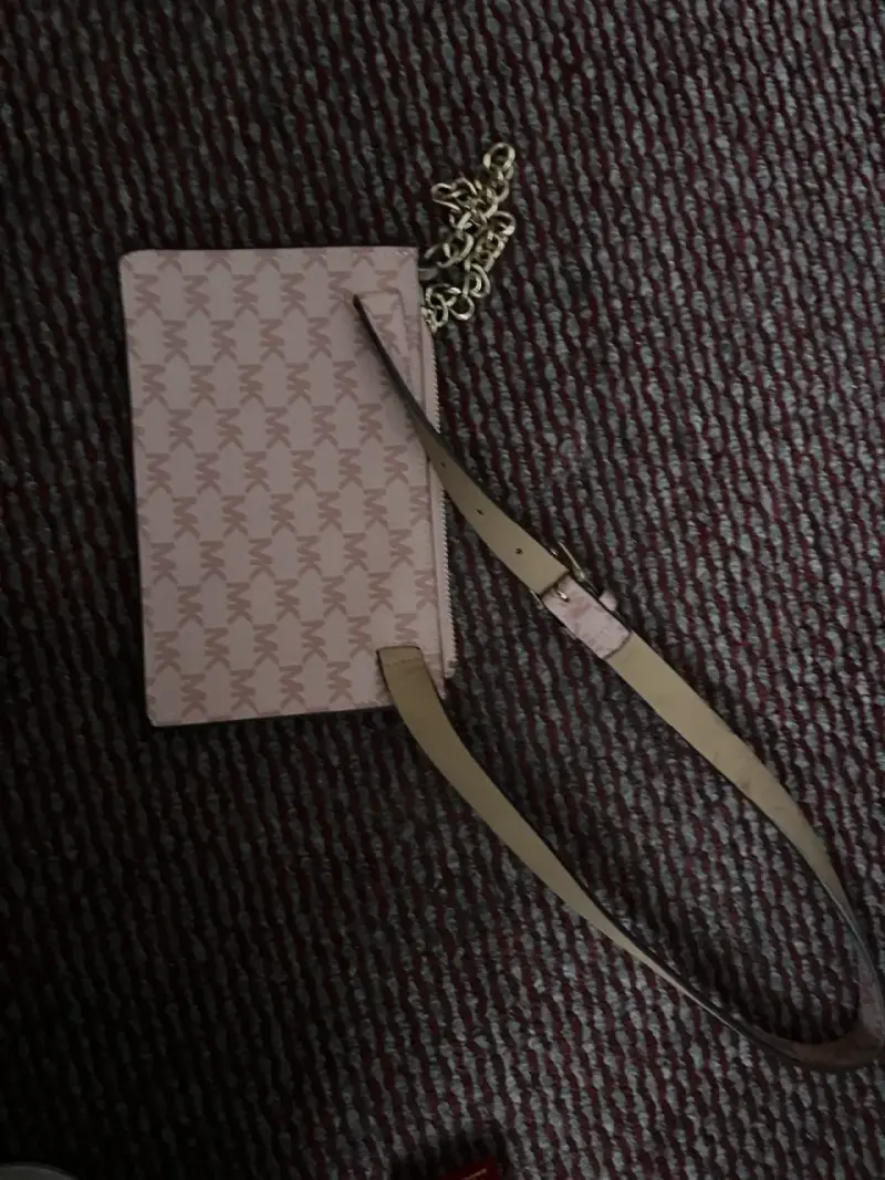 Cartera de mano Michael Kors rosa con logo - 6