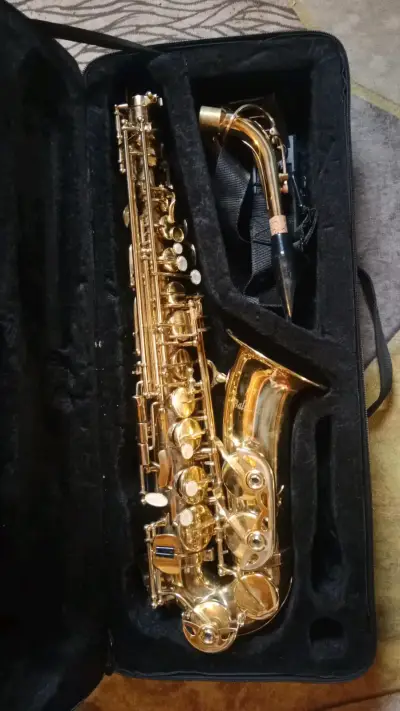 Saxofón Alto Dorado con Estuche - miniatura 1