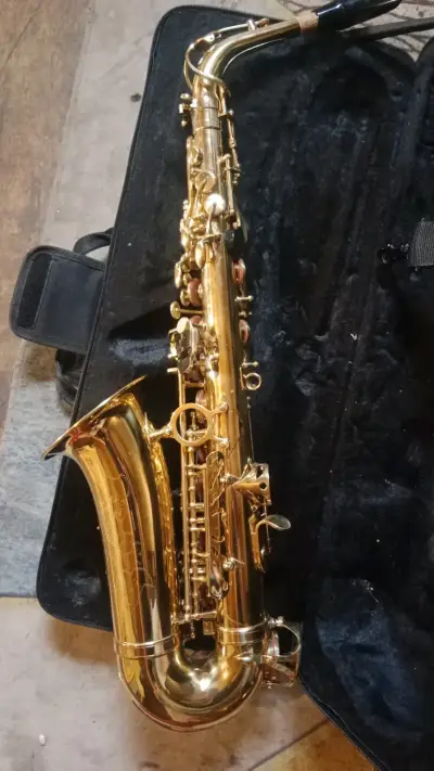 Saxofón Alto Dorado con Estuche - miniatura 2