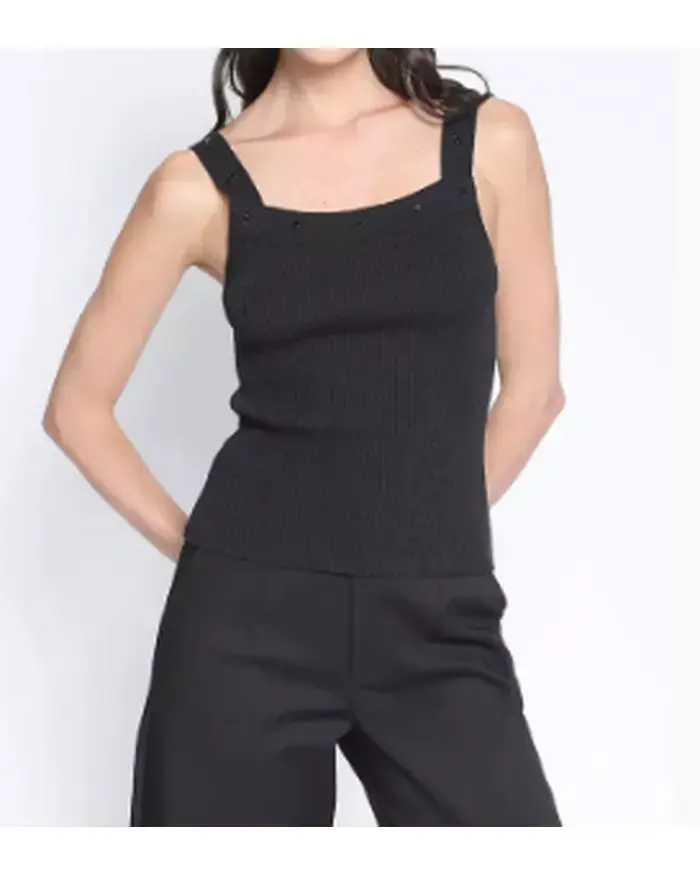 Top tejido strass, marca liola