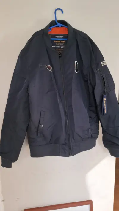 Chaqueta bomber azul Ferouch Jeans - miniatura 1