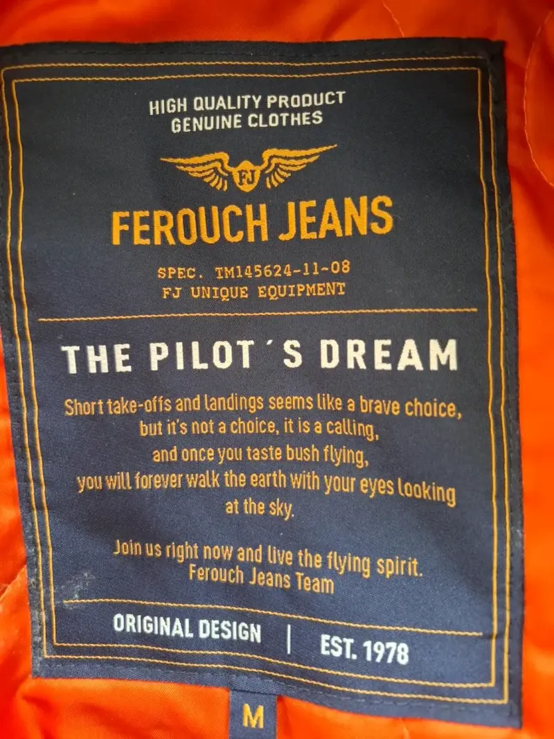 Chaqueta bomber azul Ferouch Jeans - 2