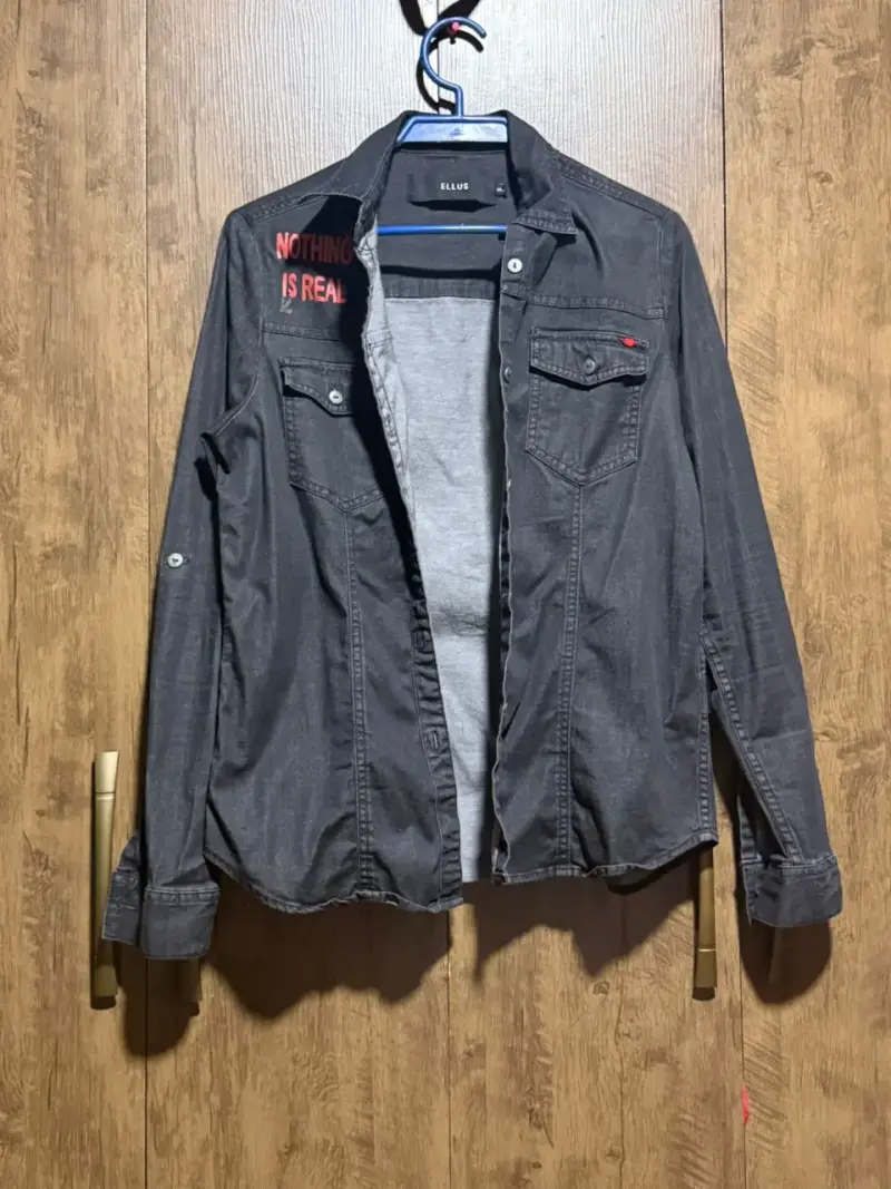Chaqueta de mezclilla gris Ellus con diseño bordado - 1