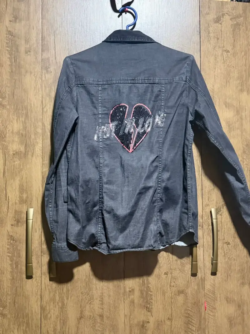 Chaqueta de mezclilla gris Ellus con diseño bordado - 2