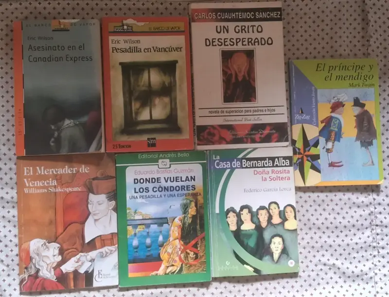 Pack 7 Libros Lectura Escolar / Juvenil
