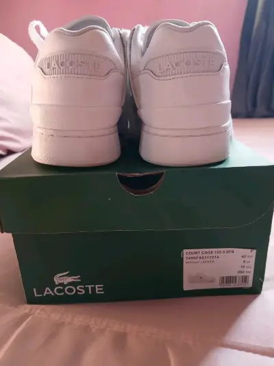 Zapatillas blancas Lacoste Court Cage 125 3 SFA - miniatura 4