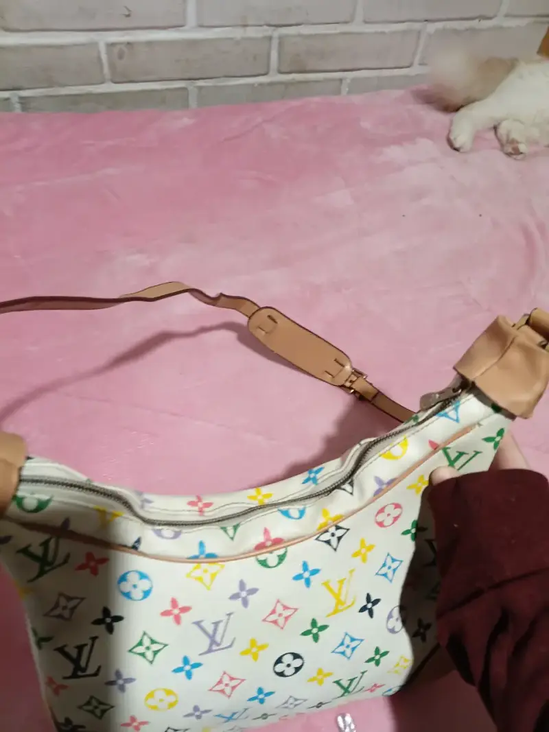 Bolso de hombro multicolor estilo Louis Vuitton - 5
