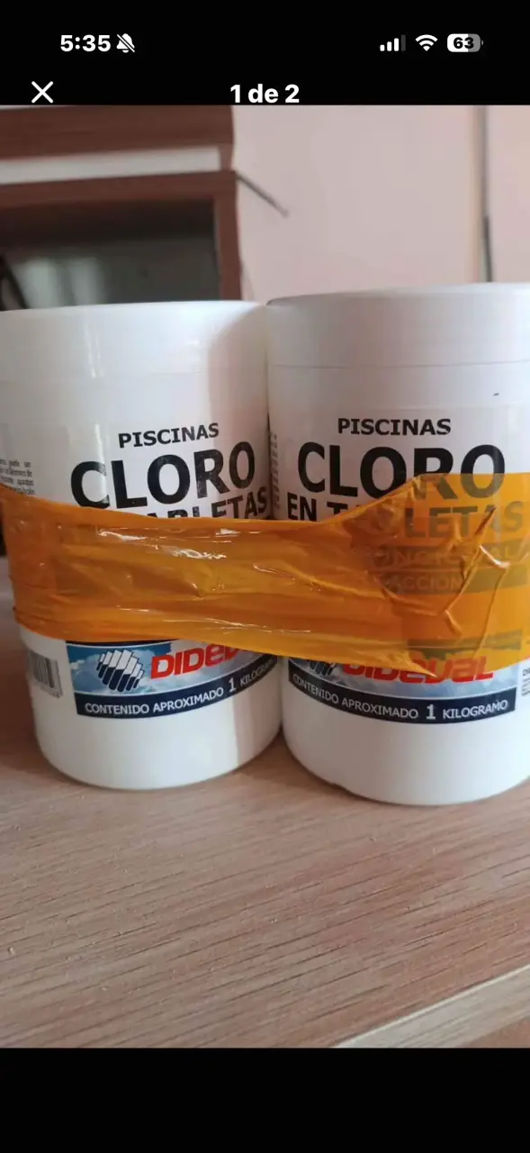 Cloro en tabletas para piscinas Dideval 1kg