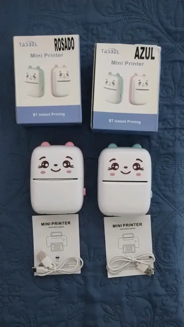 2 mini impresoras portátiles - 2