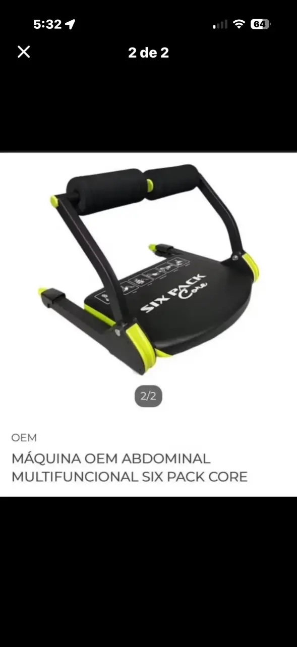 Máquina de Ejercicios Abdominales Six Pack Care - 2