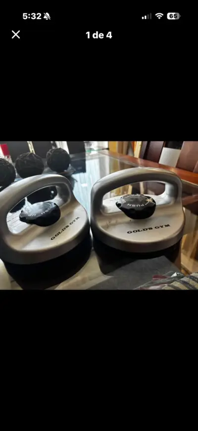 Barras de flexiones Gold's Gym con agarre giratorio - miniatura 1