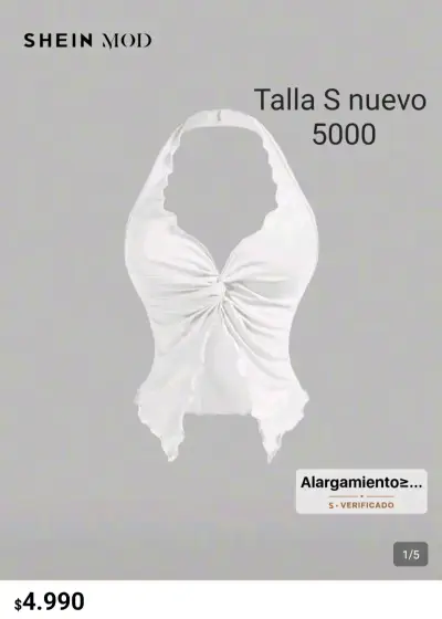 Vestido corto de terciopelo talla S - miniatura 1