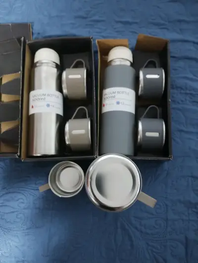3 Termos de 500ml con tazas inoxidables - miniatura 3