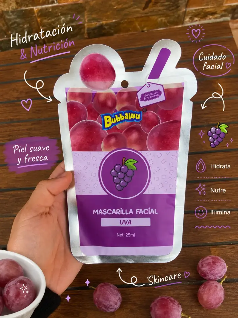 Mascarilla facial de frutas Bubbalu - 2