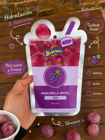 Mascarilla facial de frutas Bubbalu - miniatura 2