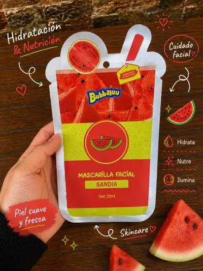 Mascarilla facial de frutas Bubbalu - miniatura 3