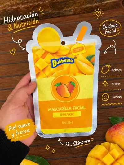 Mascarilla facial de frutas Bubbalu - miniatura 6